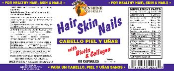 Sunshine Naturals Hair Skin Nails - supplement
