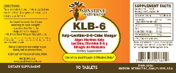 Sunshine Naturals KLB-6 - supplement
