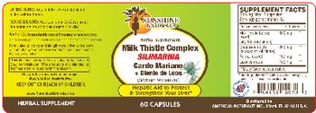 Sunshine Naturals Milk Thistle Complex - herbal supplement
