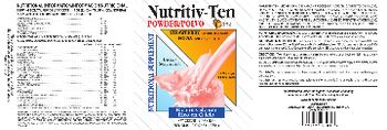 Sunshine Naturals Nutritiv-Ten Powder Strawberry - nutritional supplement