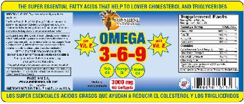 Sunshine Naturals Omega 3-6-9 - supplement