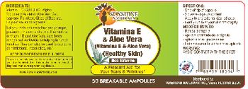 Sunshine Naturals Vitamin E & Aloe Vera - 