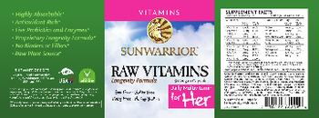 Sunwarrior Raw Vitamins - 