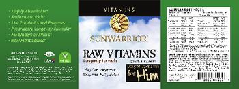 Sunwarrior Raw Vitamins - 