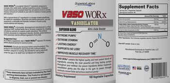 Superior Labs Vaso WORx - supplement