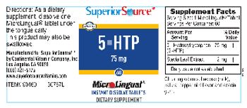 Superior Source 5-HTP 75 mg - supplement