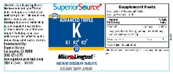 Superior Source Advanced Triple K - supplement