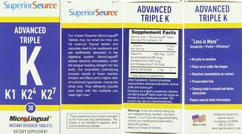 Superior Source Advanced Triple K - supplement