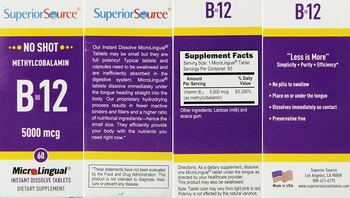 Superior Source B-12 5000 mcg - supplement