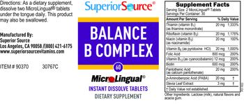 Superior Source Balance B Complex - supplement