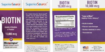 Superior Source Biotin 10,000 mcg - supplement