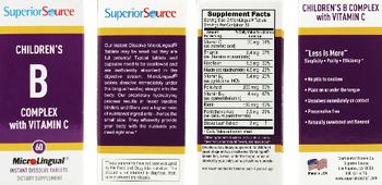 Superior Source Children's B Complex With Vitamin C - supplement