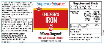 Superior Source Children's Iron 5 mg - supplement