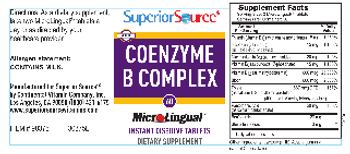 Superior Source Coenzyme B Complex - supplement