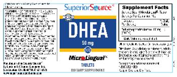 Superior Source DHEA 50 mg - supplement