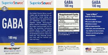 Superior Source GABA 100 mg - supplement