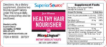 Superior Source Just Women Healthy Hair Nourisher - supplement