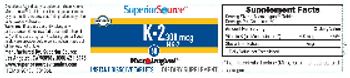 Superior Source K-2 300 mcg MK7 - supplement