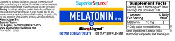 Superior Source Melatonin 10 mg - supplement