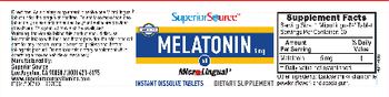 Superior Source Melatonin 5 mg - supplement