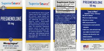 Superior Source Pregnenolone 50 mg - supplement