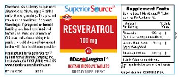 Superior Source Resveratrol 100 mg - supplement