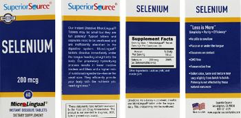 Superior Source Selenium 200 mcg - supplement