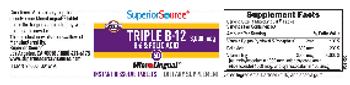 Superior Source Triple B-12 3,000 mcg - supplement