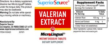 Superior Source Valerian Extract - supplement