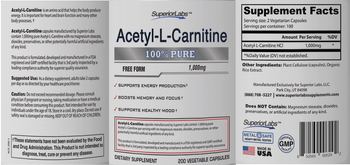 SuperiorLabs Acetyl-L-Carnitine - supplement