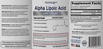 SuperiorLabs Alpha Lipoic Acid - supplement