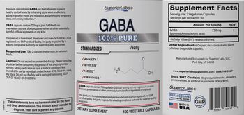 SuperiorLabs GABA 750 mg - supplement
