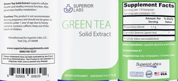 SuperiorLabs Green Tea Solid Extract - supplement