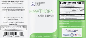 SuperiorLabs Hawthorn Solid Extract - supplement