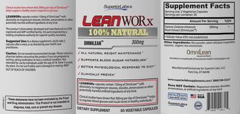SuperiorLabs LeanWorx - supplement