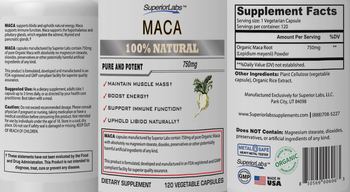 SuperiorLabs Maca 750 mg - supplement
