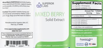 SuperiorLabs Mixed Berry Solid Extract - supplement