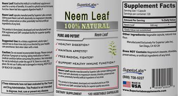 SuperiorLabs Neam Leaf - supplement
