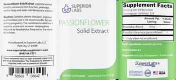 SuperiorLabs Passionflower Solid Extract - supplement