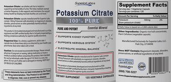 SuperiorLabs Potassium Citrate - supplement