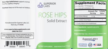 SuperiorLabs Rose Hips Solid Extract - supplement
