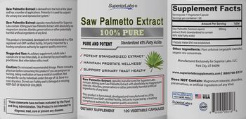SuperiorLabs Saw Palmetto Extract - supplement