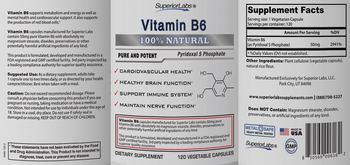 SuperiorLabs Vitamin B6 - supplement
