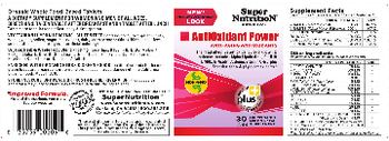 SuperNutrition AntiOxidant Power - supplement