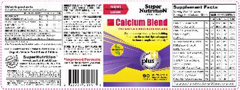 SuperNutrition Calcium Blend - multivitamin multimineral supplement