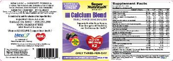 SuperNutrition Calcium Blend Iron-Free - supplement