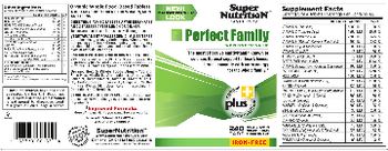 SuperNutrition Perfect Family Iron-Free - multivitamin multimineral supplement
