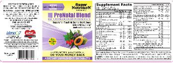 SuperNutrition PreNatal Blend - supplement