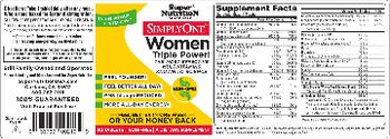 SuperNutrition SimplOne Women Iron-Free - supplement