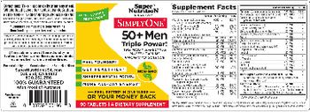 SuperNutrition SimplyOne 50+ Men - supplement